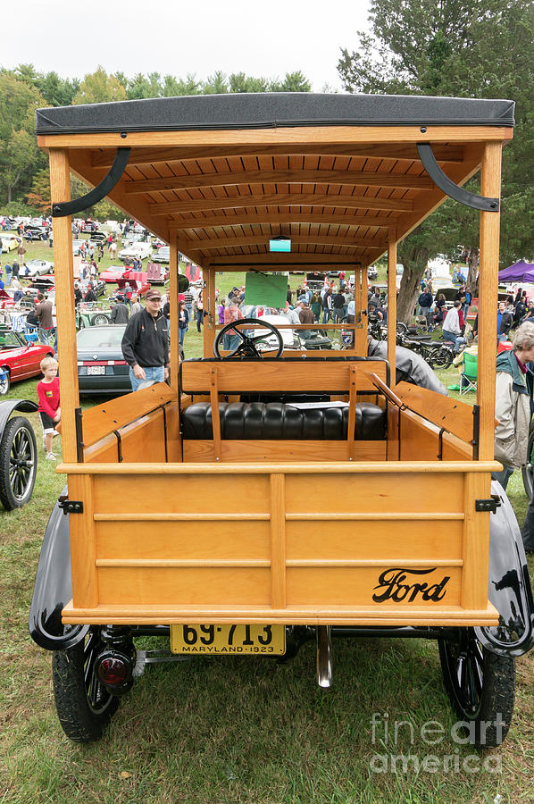 A vintage Ford Model T depot hack at an antique car show Photograph by William Kuta
