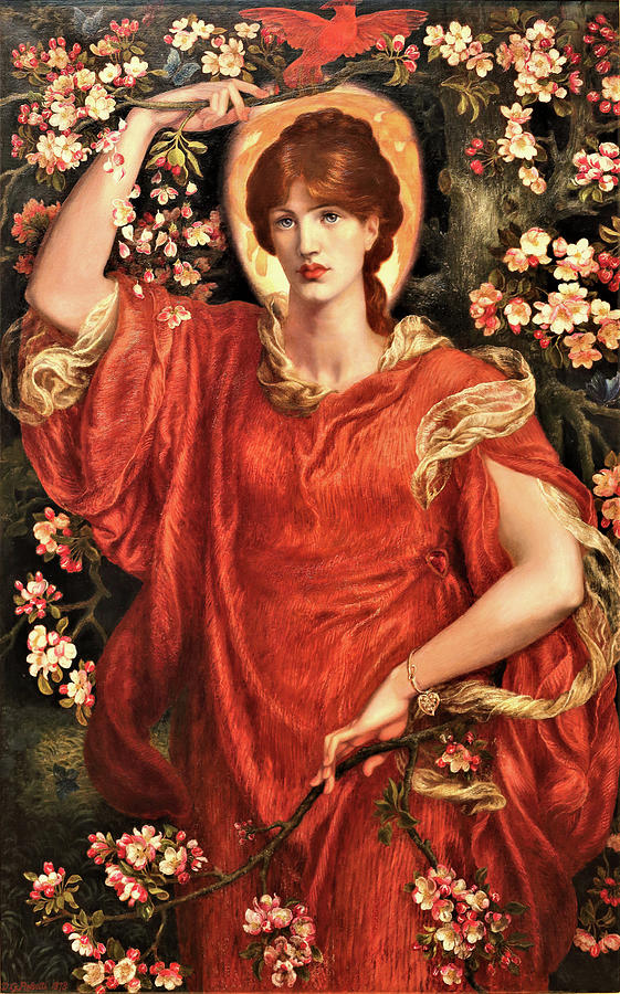 A Vision of Fiammetta - Digital Remastered Edition Painting by Dante Gabriel Rossetti