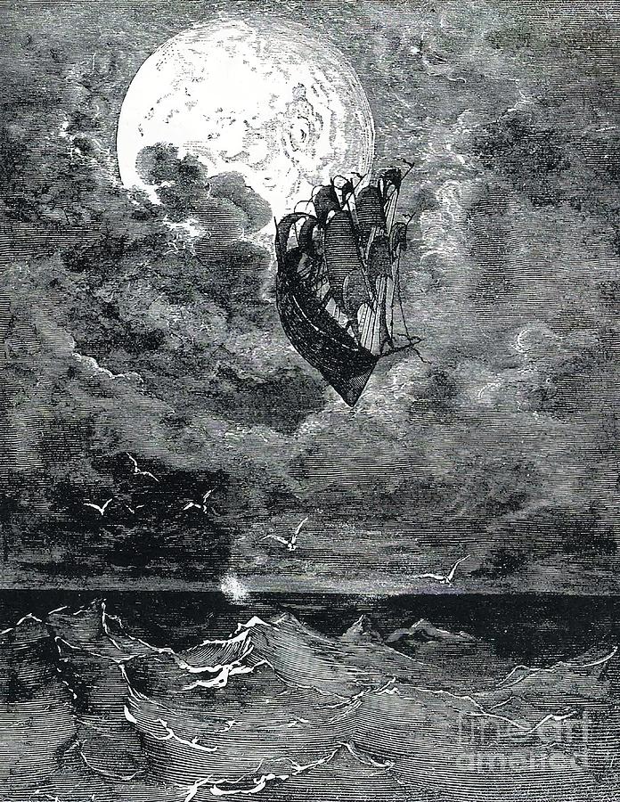 A Voyage to the Moon Gustave Dore Painting by Maisie Parker | Fine Art ...