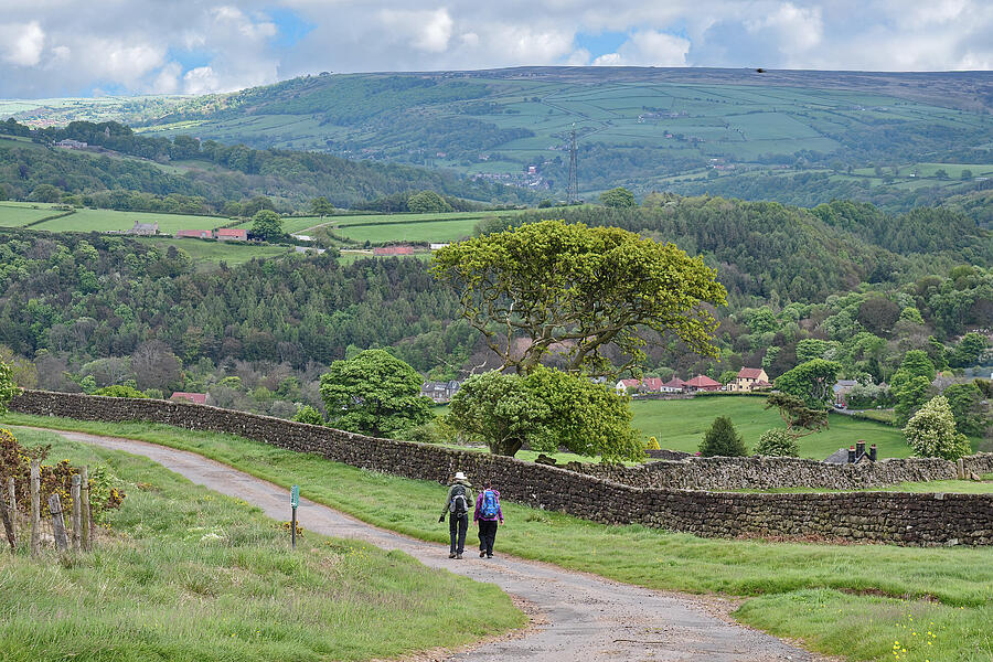Hikers Photograph - A Walk in the Country by Andrew Wilson