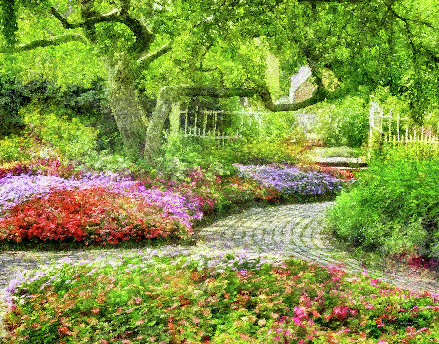 Landscape Photograph - A Walk in the Garden by Betty Denise