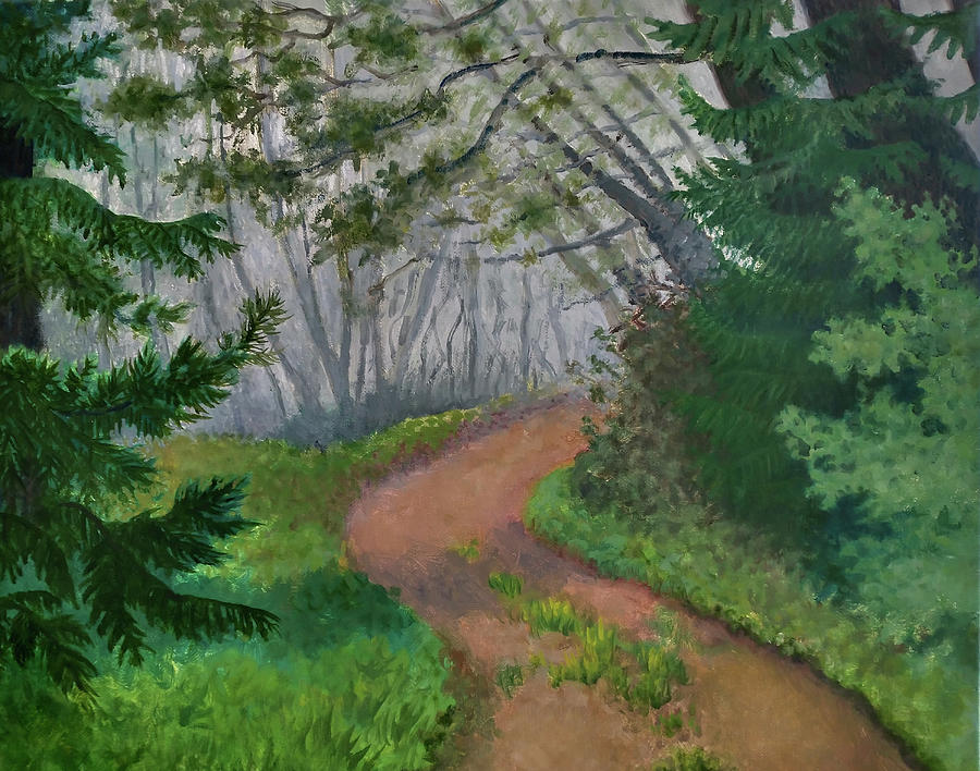A Walk in the Green Painting by DianaWright Troxell