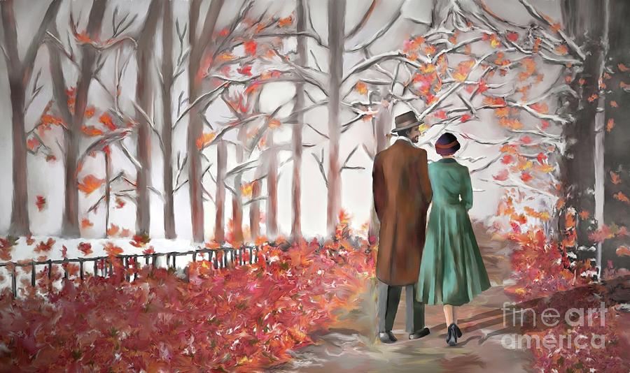 A Walk In The Park Painting by Ana Borras