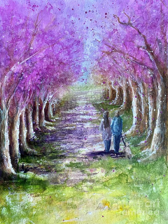 A walk in the park Painting by Sharron Knight