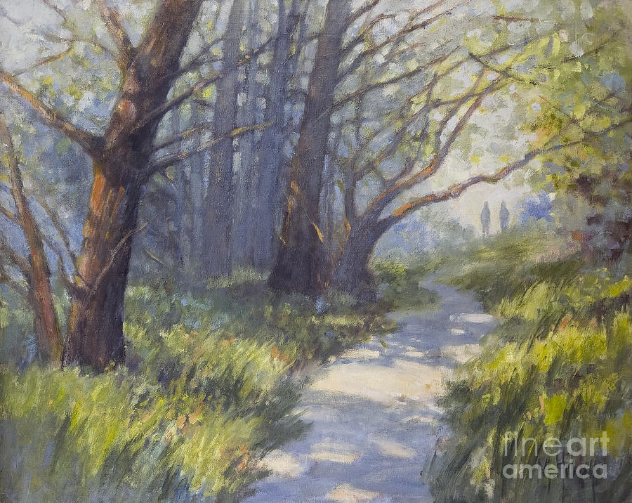 A Walk in the Woods Painting by Mary Hubley