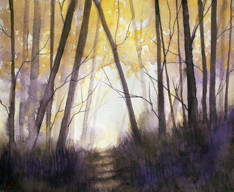 A Walk in the Woods Painting by Rebecca Davis