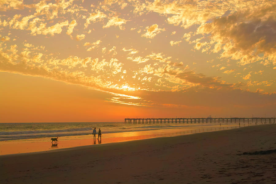 A Walk on the Beach at Sunset Photograph by Lindsay Thomson