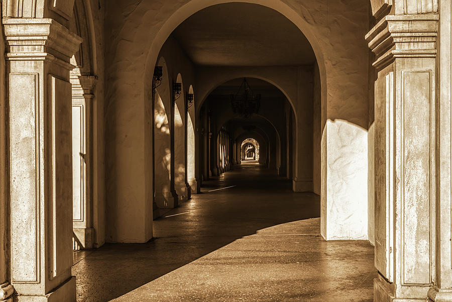 A Walk Through The Arches Balboa Park Photograph by Joseph S Giacalone