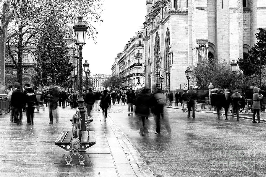 A Walk to Notre Dame de Paris in France Photograph by John Rizzuto