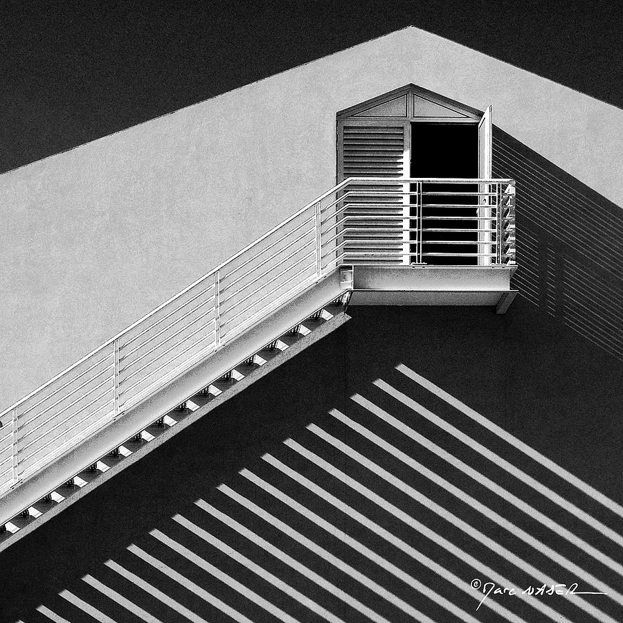A Wall, A Door, And A Staircase Photograph by Marc Nader