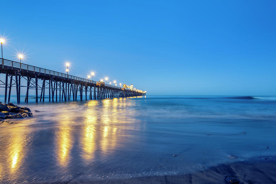 A Warm Reflection In Oceanside Photograph by Joseph S Giacalone Fine