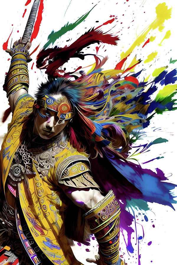 A Warriors Dance V Digital Art by Jeff Malderez