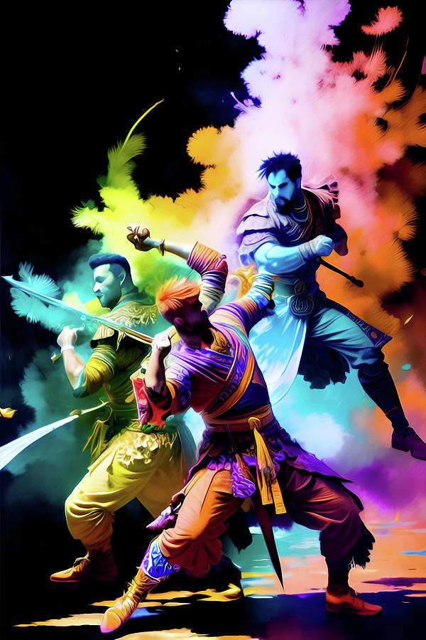 A Warriors Dance VIII Digital Art by Jeff Malderez A Warriors Dance VIII Digital Art by Jeff Malderez