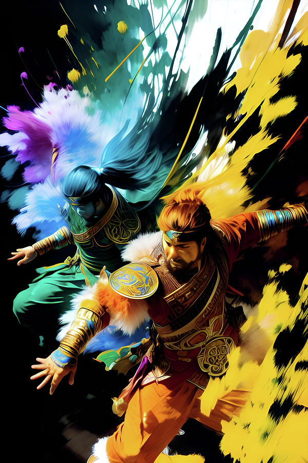 A Warriors Dance XV Digital Art by Jeff Malderez A Warriors Dance XV Digital Art by Jeff Malderez