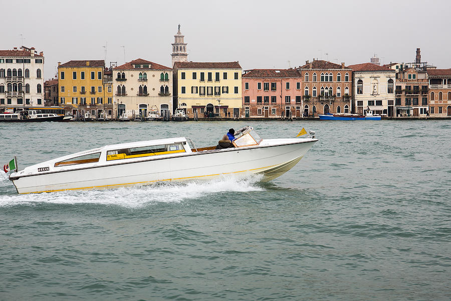 A Water Taxi in Venice Photograph by Daisuke Kishi