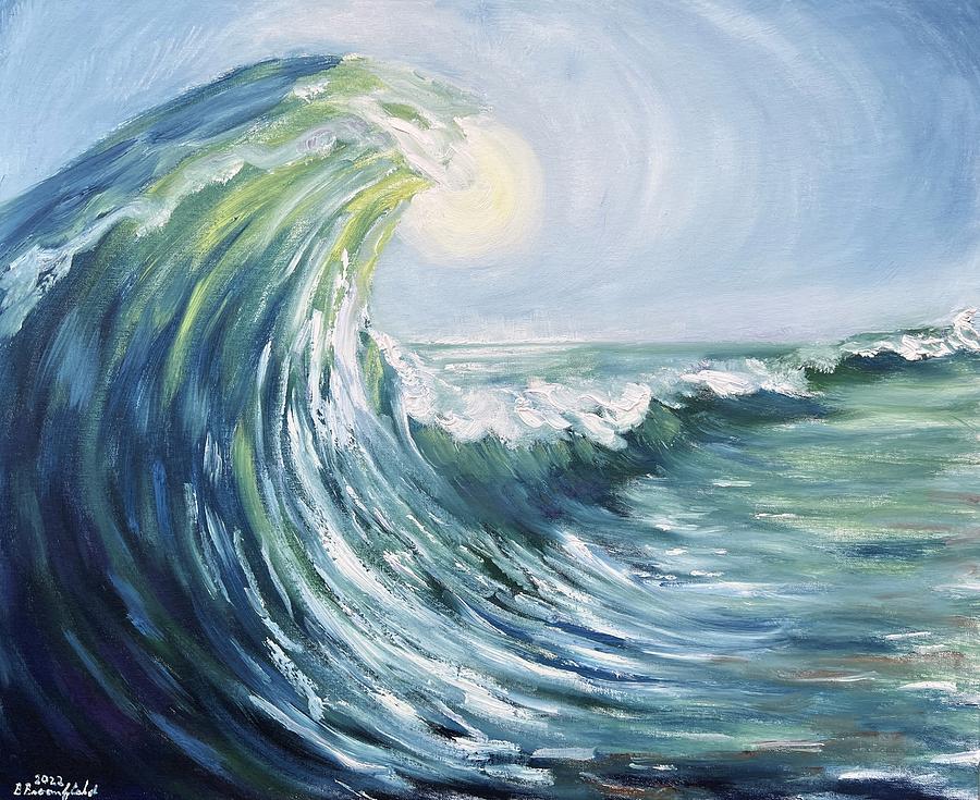 A Wave Around the Sun Painting by Blandine Broomfield - Fine Art America