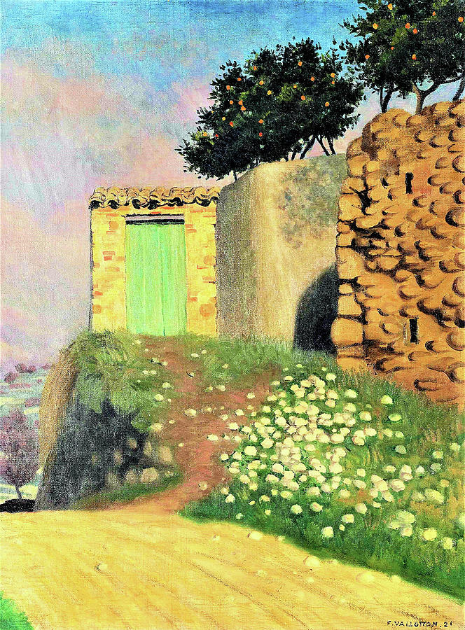 A way to Cagnes - Digital Remastered Edition Painting by Felix Edouard Vallotton
