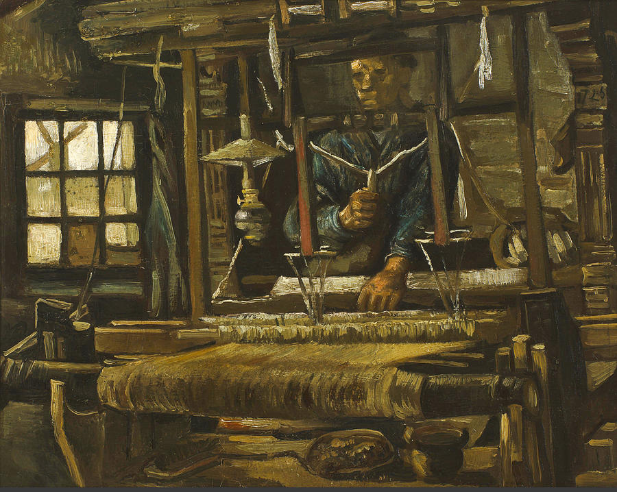 Vincent Van Gogh Painting - A Weaver s Cottage  by Vincent van Gogh