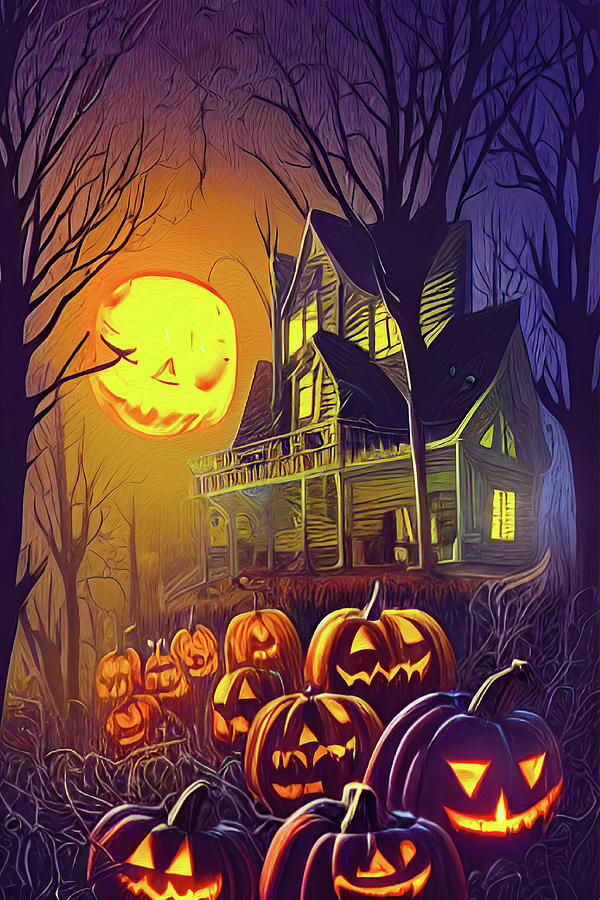 A Whimsical Halloween Digital Art by Mark Andrew Thomas