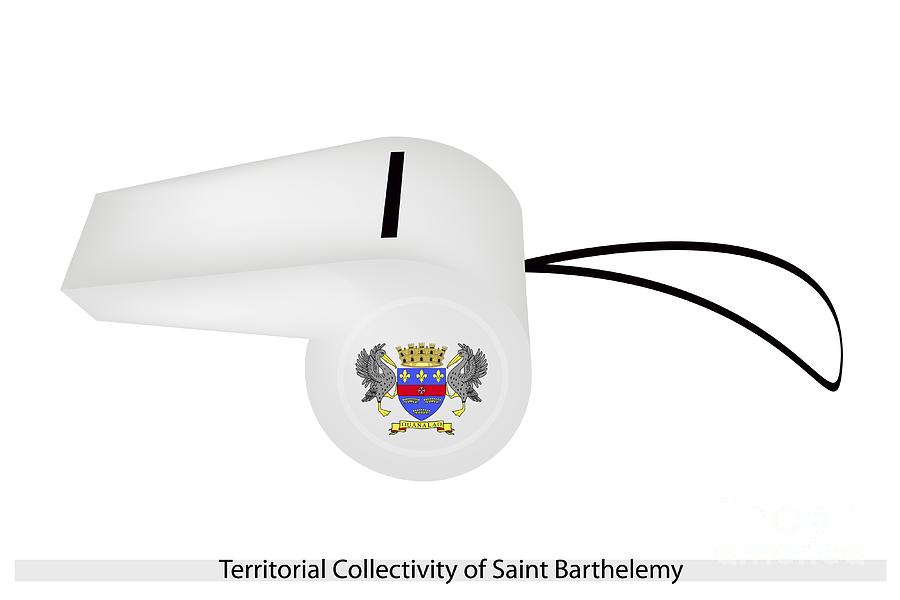A Whistle Of Territorial Collectivity Of Saint Barthelemy Drawing