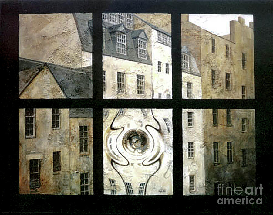 Edinburgh Painting - A Window in Edinburgh by Anatol Woolf Edinburgh Painting - A Window in Edinburgh by Anatol Woolf