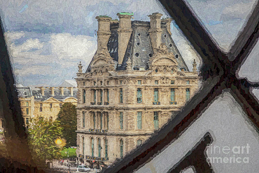 A Window on the Louvre Digital Art by Liz Leyden