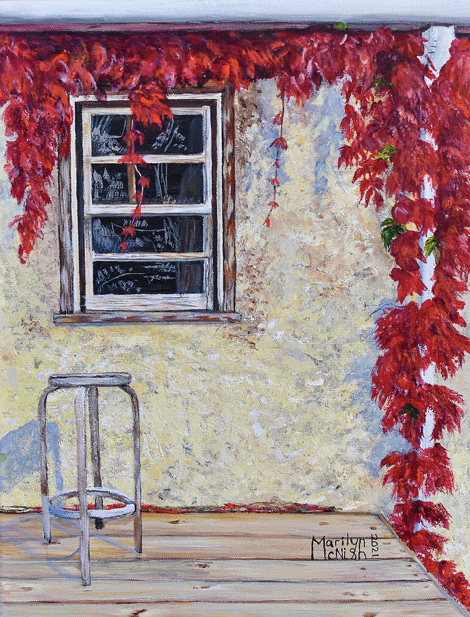 A Window View Painting by Marilyn McNish