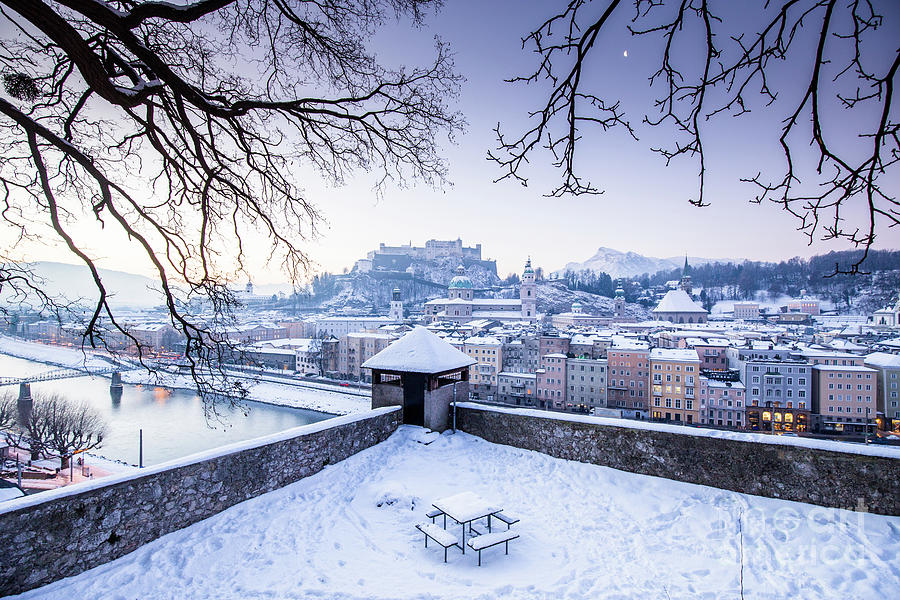 A Winter Morning in Salzburg Photograph by JR Photography
