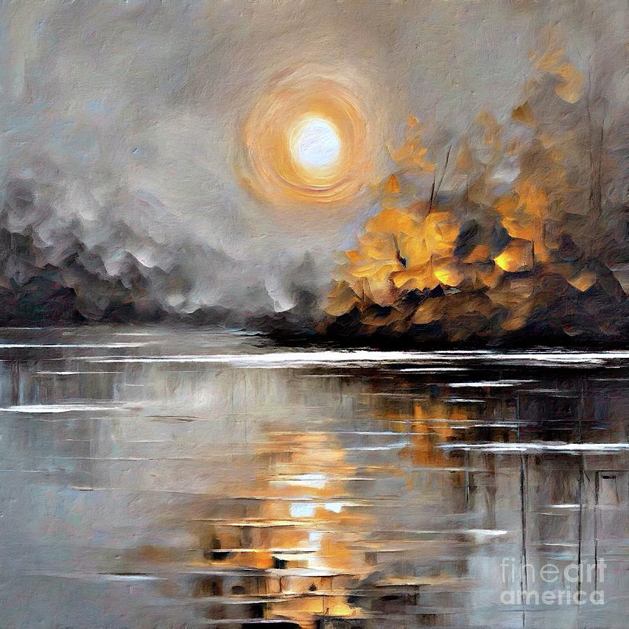 A Winter Sunset Digital Art by Lauries Intuitive