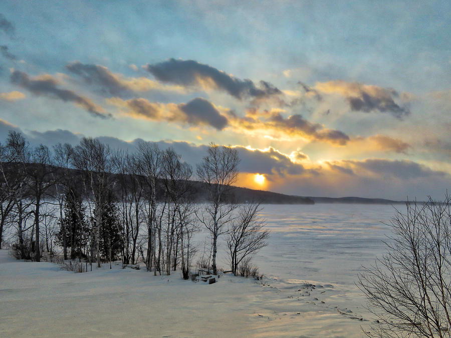 A Winter Sunset  Photograph by Russel Considine