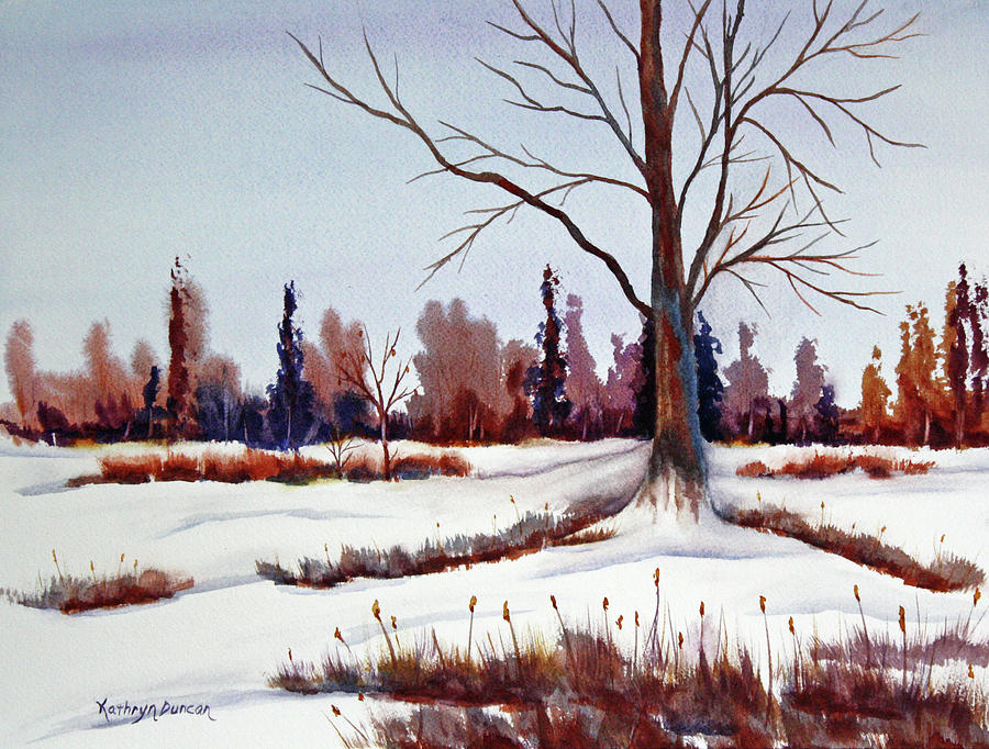 A Winters Day Painting by Kathryn Duncan