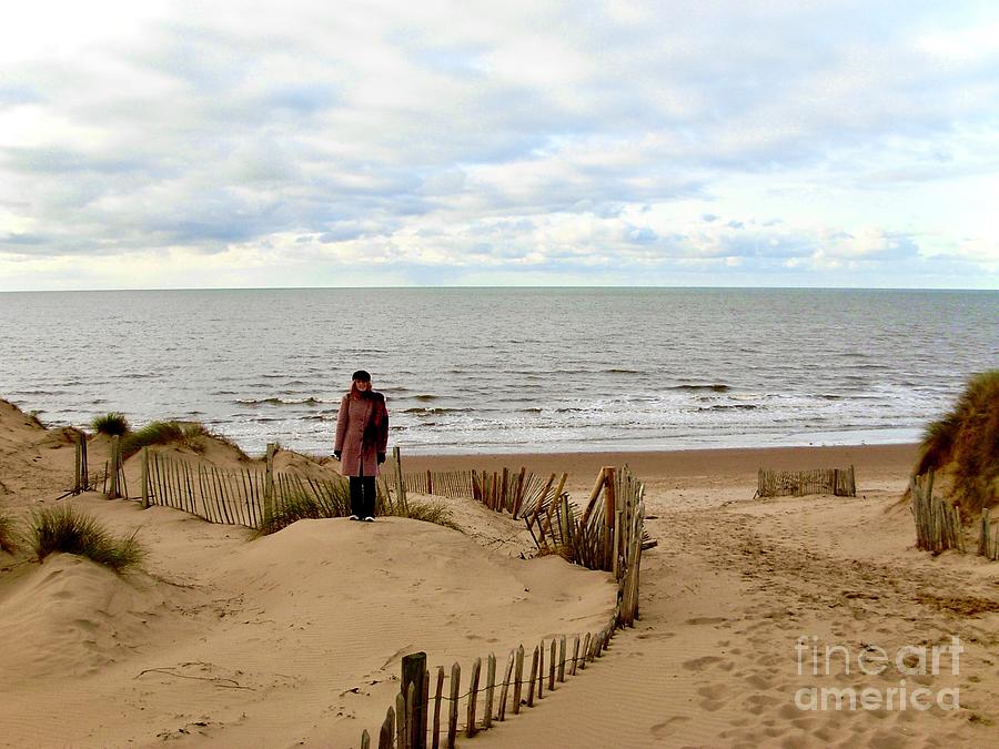 Formby Beach on a Winters Day Photograph by Joan-Violet Stretch