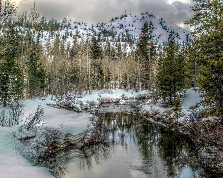 Winter Photograph - A Winters Peace of Reflection by William Havle
