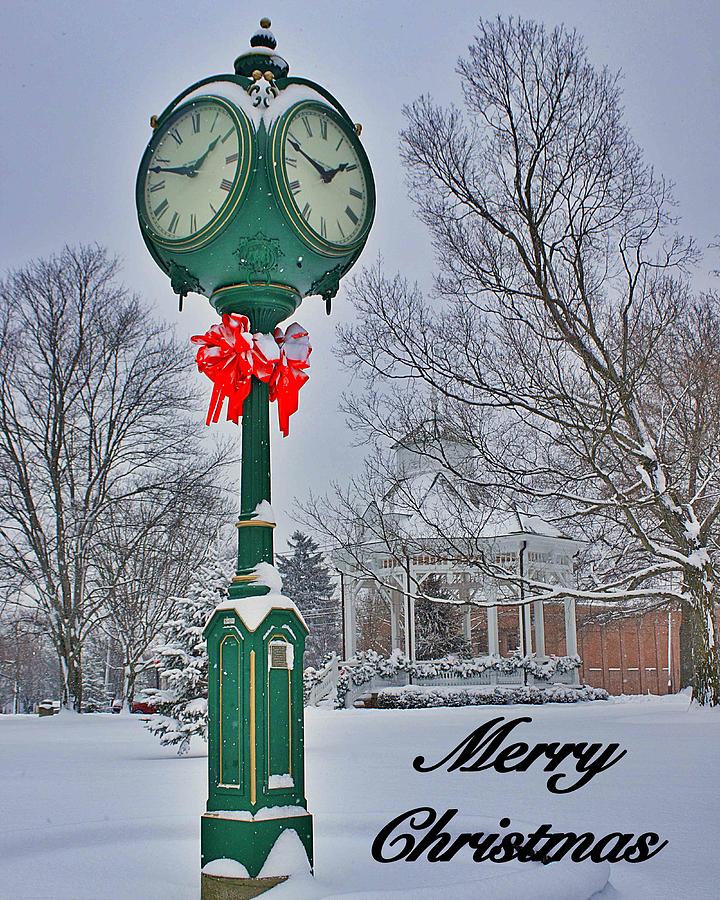 A wintry Chardon Christmas Photograph by Yvonne M Smith