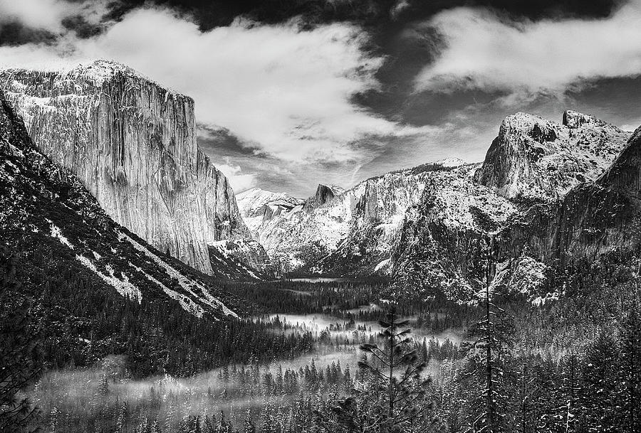 A Wintry Yosemite Valley Photograph by Joseph S Giacalone