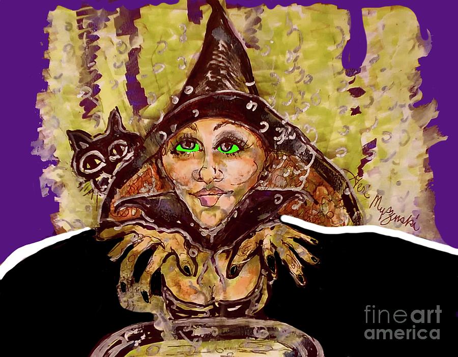 A Witches Magic Spell Mixed Media By Geraldine Myszenski Fine Art America