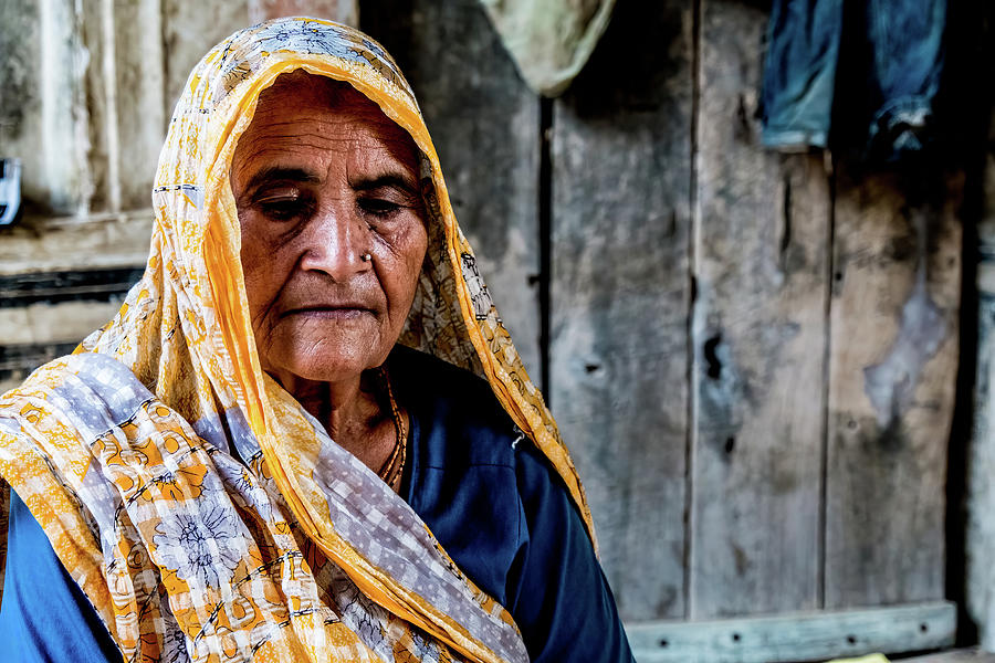 A woman portrait from Nawalgarth, Rajasthan Photograph by Lie Yim