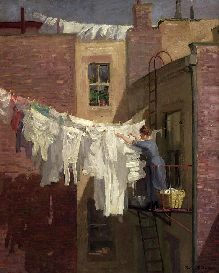 New York City Painting - A Womans Work, 1912 by John Sloan