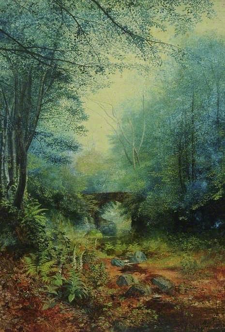 A Wooded Valley Painting by Pam Neilands