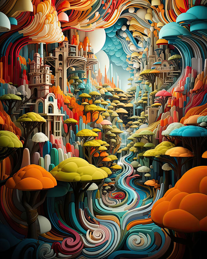 A World Like No Other Painting by Tessa Evette