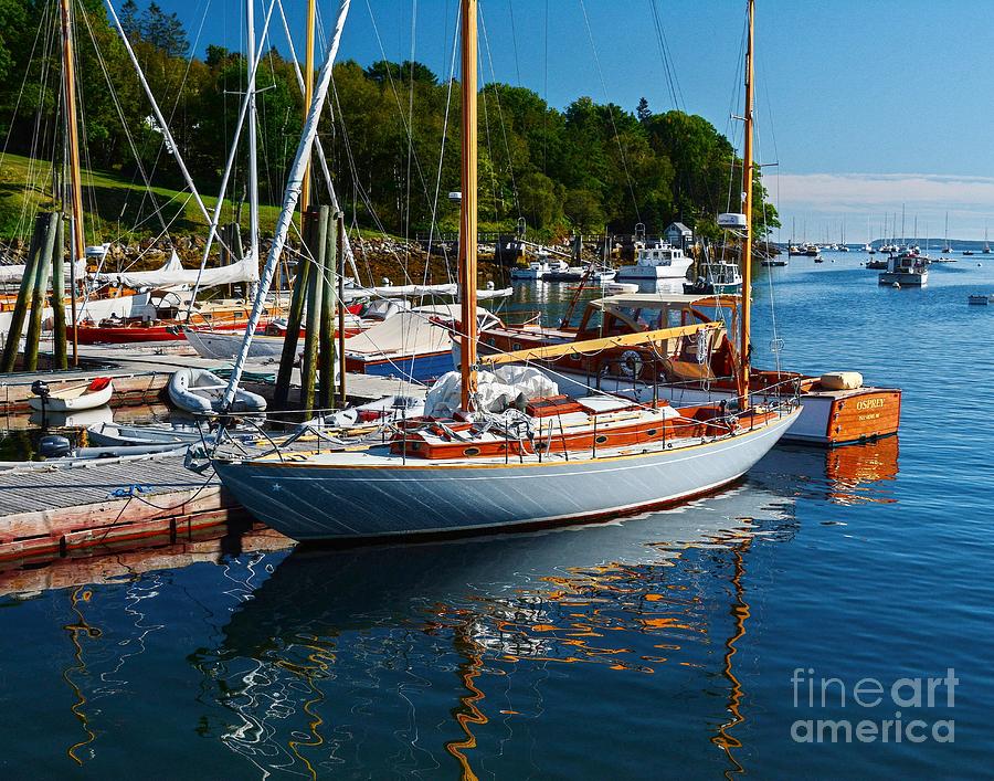 A Yawl at the Dock Photograph by Steve Brown