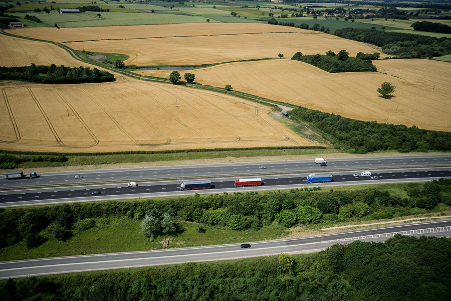 A1 Motorway Photograph by Skyfilming.com