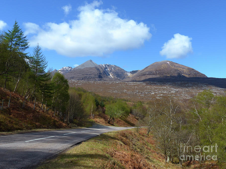 A832 near Dundonnel - view to An Teallach Photograph by Phil Banks