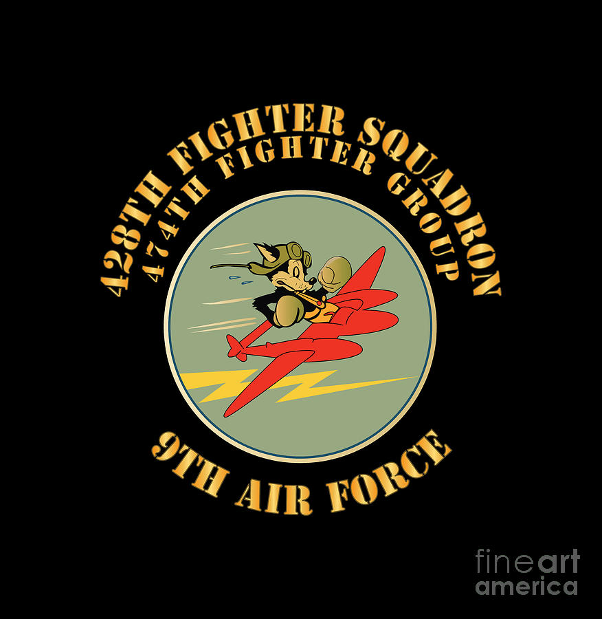 AAC - 428th Fighter SQ - 474th Fighter Group - 9th AF X 300 Digital Art ...