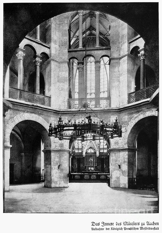 Aachen Cathedral Interior Photograph by Granger