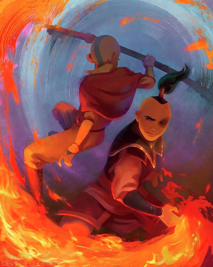 Aang and Zuko Digital Art by Lac Lac - Pixels