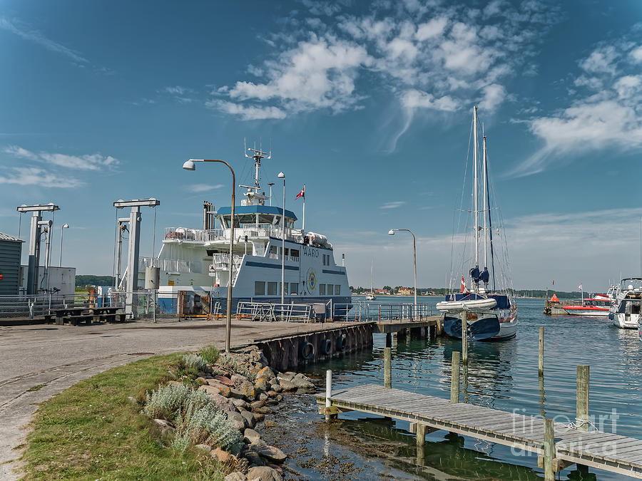 Aaroe harbor on the small Danish Island in Southern Jutland Photograph ...