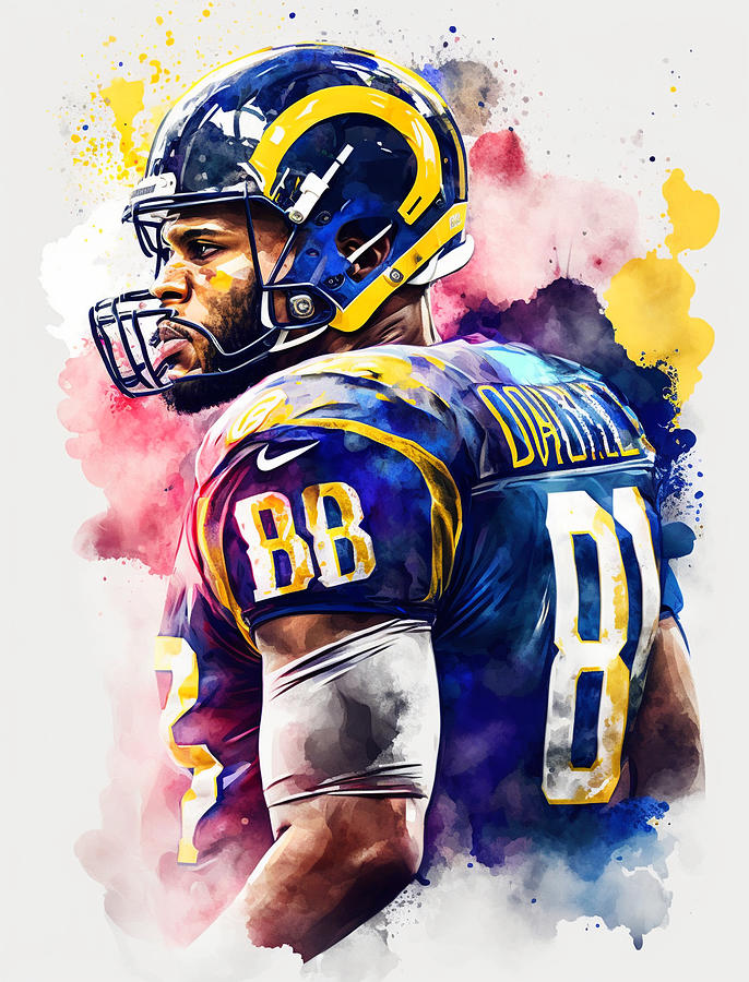 Aaron Donald Digital Art by Thuy Dinh Thi - Pixels