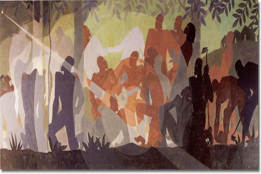 Aaron Douglas, An Idyll of the Deep South Painting by Artful Home ...