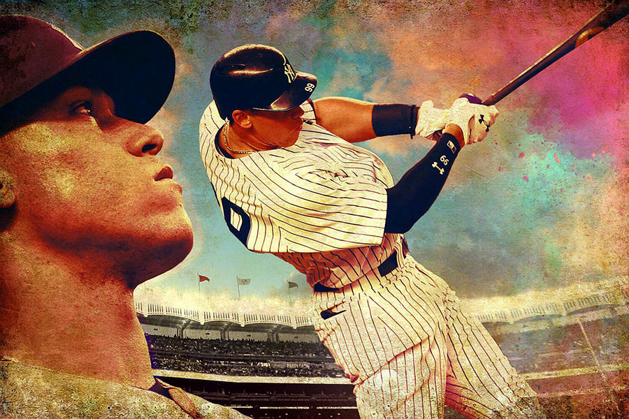 Aaron Judge Mixed Media - Aaron Judge - NY Yankees by Dan Haraga